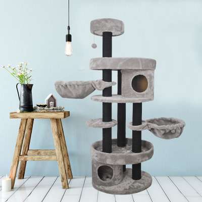 Wholesaler Cat Scratch Board Brand New Tree Scratcher Best Selling Indoor Comfortable Fleece Tower Hot Sale Mouse Shape Post