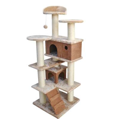 top selling dog products large scratching cat tree  cat tree tower krabpaal with condo  cat tree house with funny toy