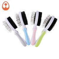 Dog Brush and Cat Brush, Pet Grooming Comb, , Removing Shedding Hair 2 Sided Bristle and Pin for Long and Short Hair Dog